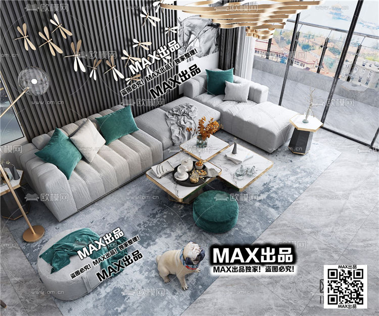 现代客厅3Dmax模型 (1).jpg