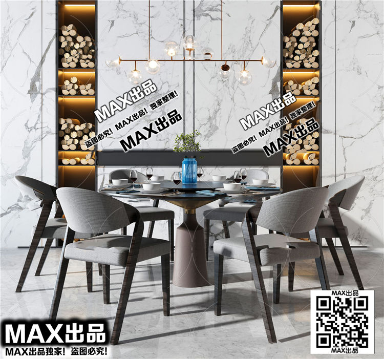 现代餐厅3Dmax模型 (7).jpg