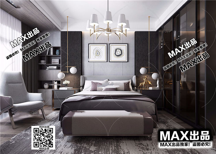 现代卧室3Dmax模型 (4).jpg