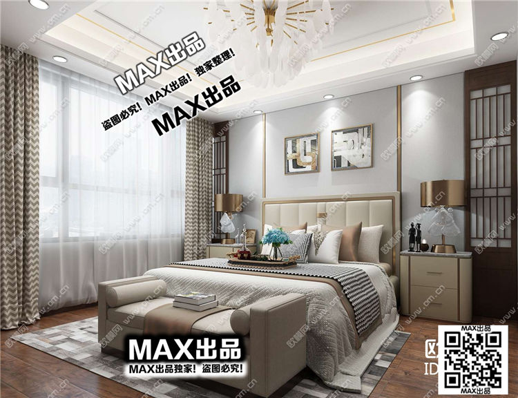 现代卧室3Dmax模型 (5).jpg