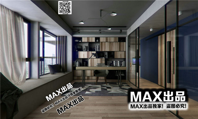 现代书房3Dmax模型 (11)-1