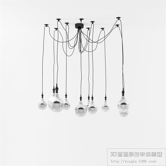 现代吊灯3Dmax模型 (36)-1
