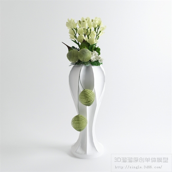 落地花卉3Dmax模型 (1)-1