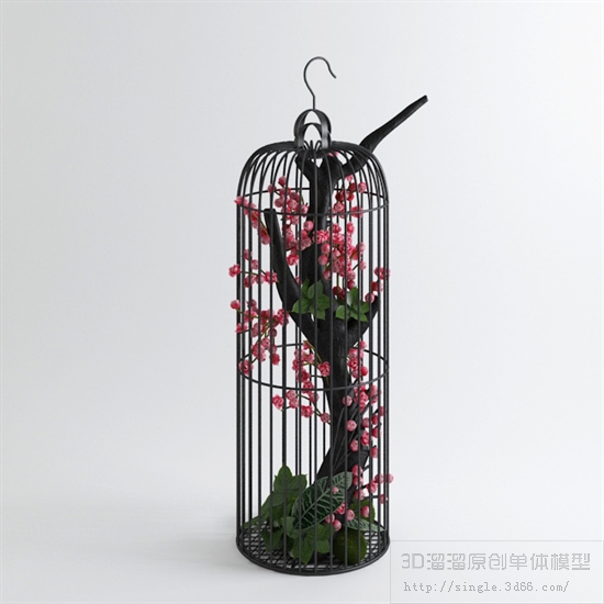 落地花卉3Dmax模型 (12)-1