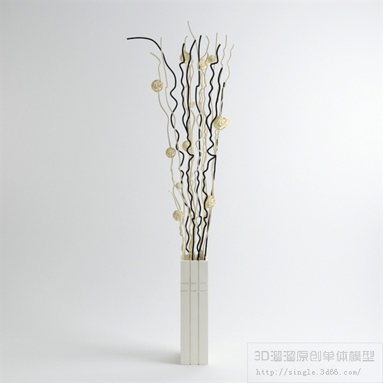 落地花卉3Dmax模型 (15)-1