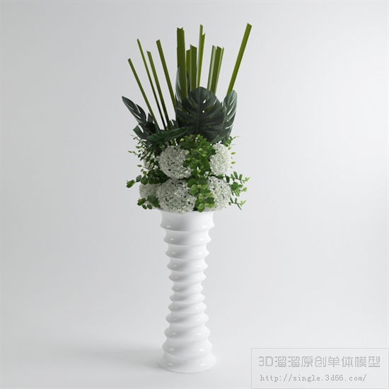 落地花卉3Dmax模型 (19)-1