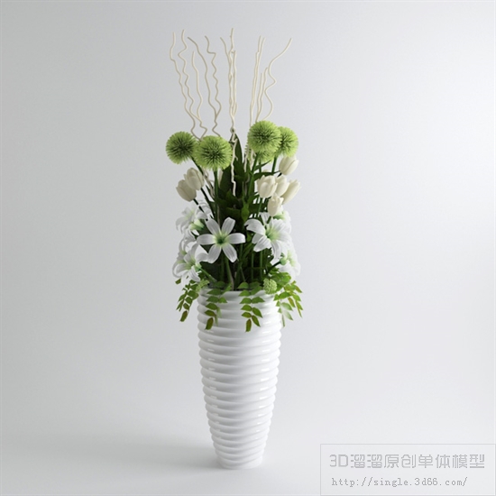 落地花卉3Dmax模型 (21)-1