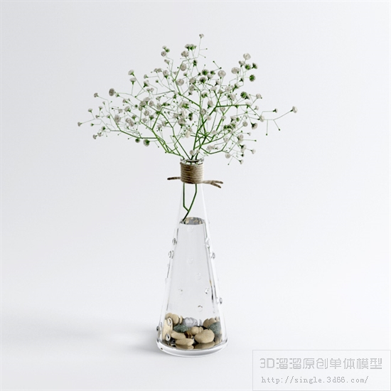桌面花卉3Dmax模型 (1)-1
