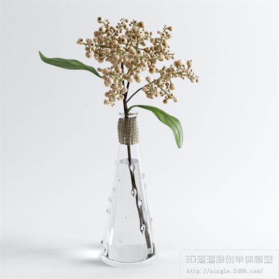 桌面花卉3Dmax模型 (3)-1