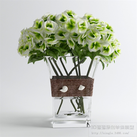 桌面花卉3Dmax模型 (14)-1