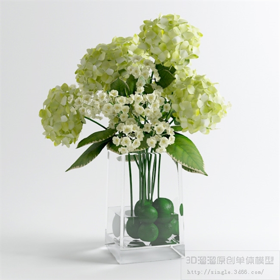 桌面花卉3Dmax模型 (18)-1