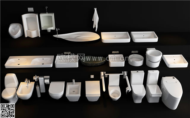 卫生间家具3Dmax模型 (141)-1