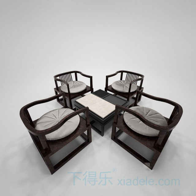 中式国外单体3Dmax模型 (8)-1