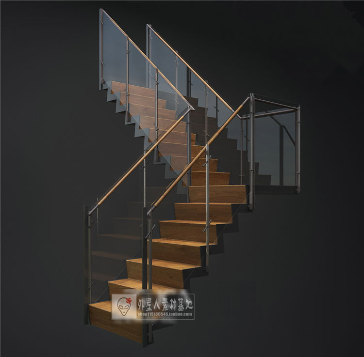 楼梯3D模型     ID3501-1