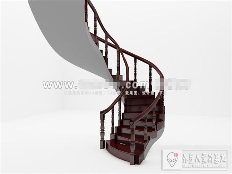 楼梯3d模型k02815-1