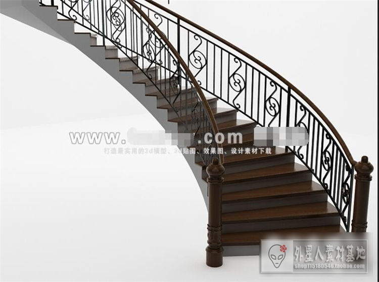 楼梯3d模型k02816-1