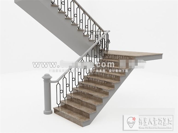 楼梯3d模型k02837.jpg