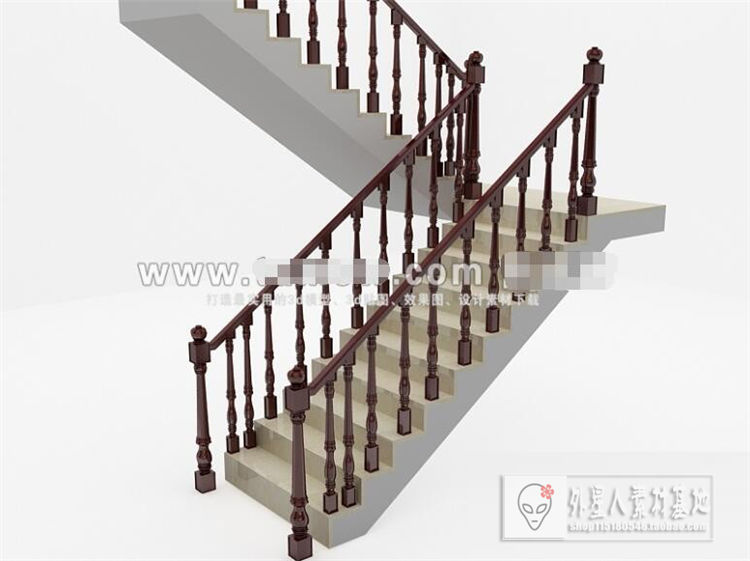 楼梯3d模型k02849-1