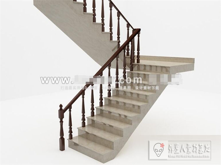 楼梯3d模型k02851-1