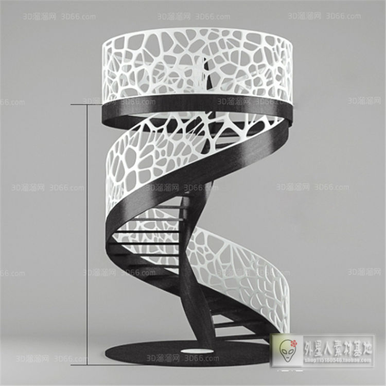 楼梯3D模型下载      溜溜ID：501164.jpg