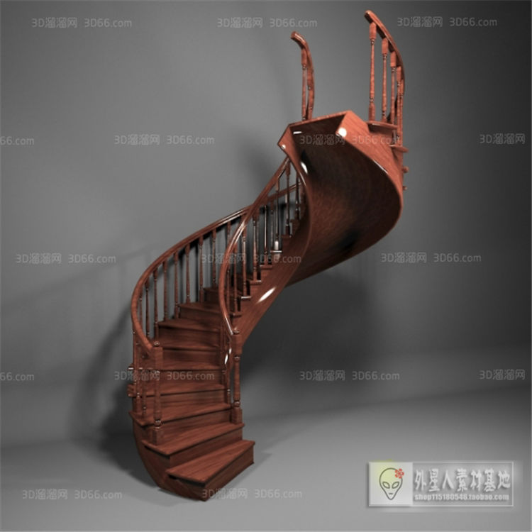 楼梯3D模型下载      溜溜ID：501620-1