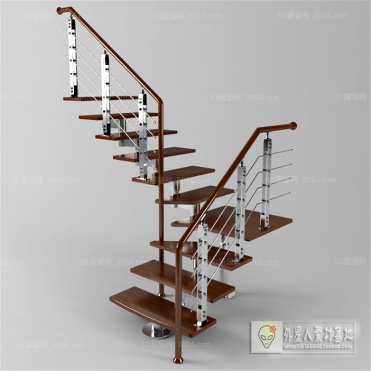 楼梯3D模型下载      溜溜ID：507682-1