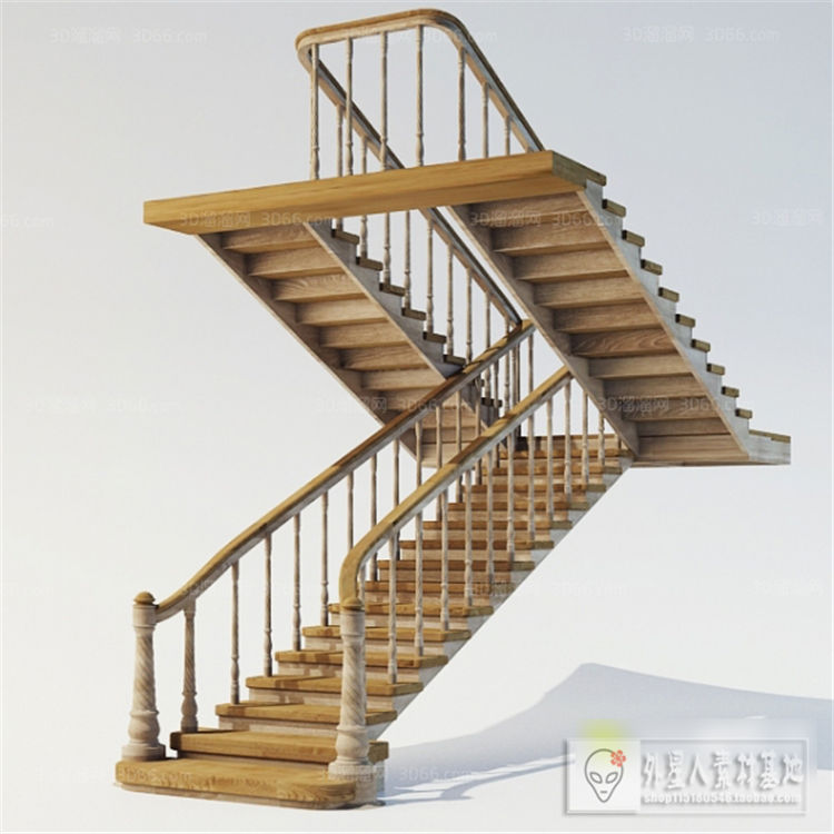 楼梯3D模型下载      溜溜ID：509368-1