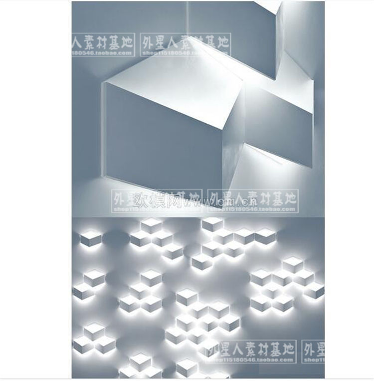 [壁灯] 现代创意壁灯3D模型 ID177295-1