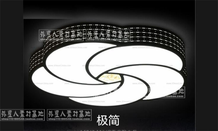 [吸顶灯] 瑞铃 LED吸顶灯 现代简约客厅灯 圆形卧室餐厅书...-1