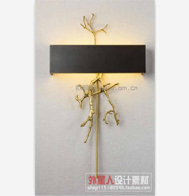 [壁灯] 现代金属树技造型壁灯3D模型ID：260331 k09283.jpg