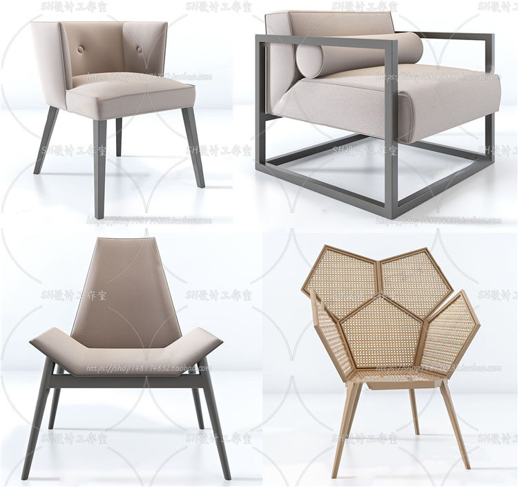 椅子3Dmax单体模型 (14)-1