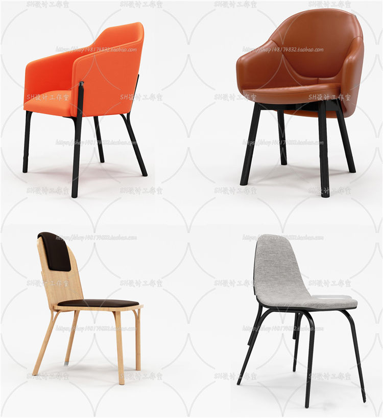 椅子3Dmax单体模型 (28)-1