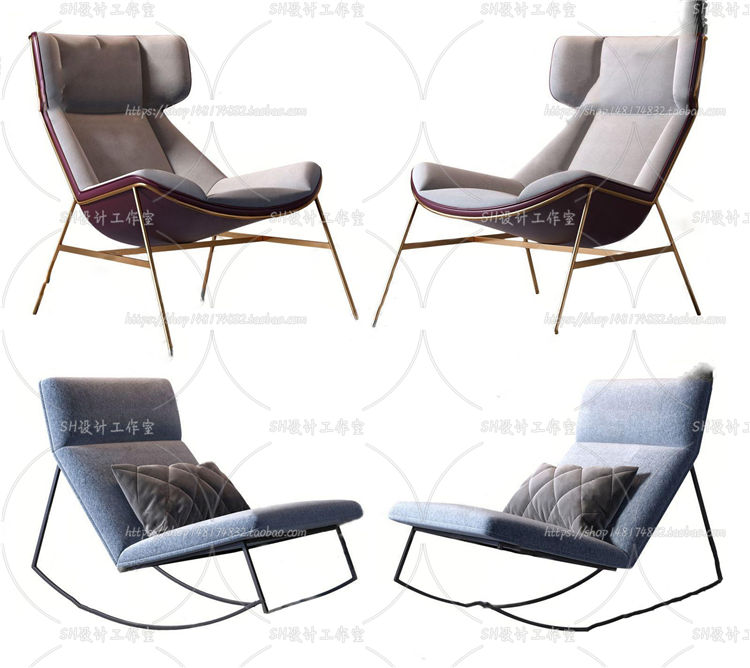 椅子3Dmax单体模型 (45)-1