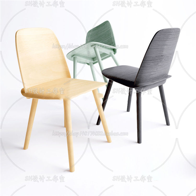 椅子3Dmax单体模型 (53)-1