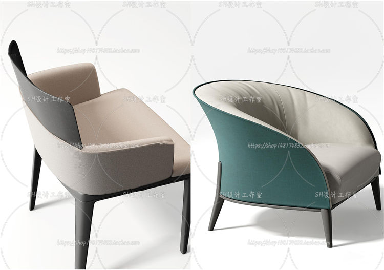 椅子3Dmax单体模型 (75)-1