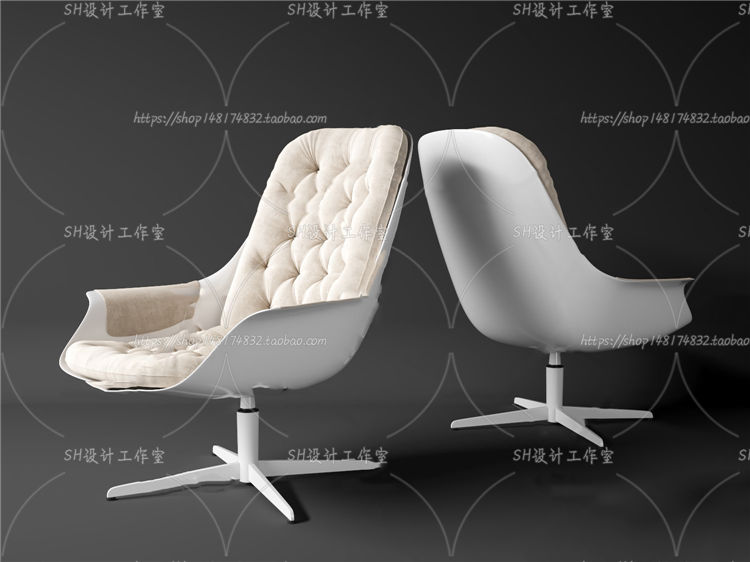 椅子3Dmax单体模型 (101)-1