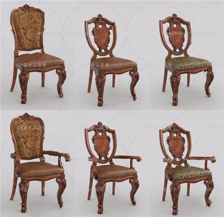 椅子3Dmax单体模型 (128)-1