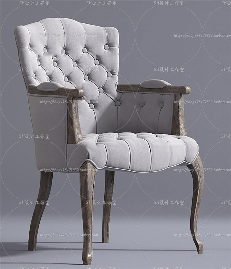 椅子3Dmax单体模型 (130)-1