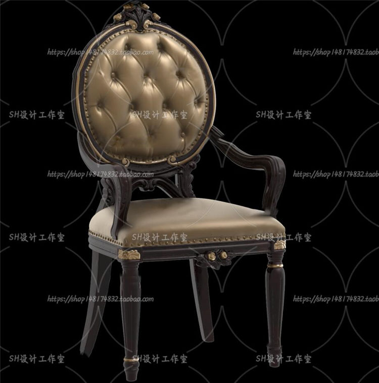 椅子3Dmax单体模型 (135)-1