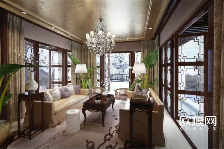 2009 高端中式别墅客厅沙发椅子组合.jpg