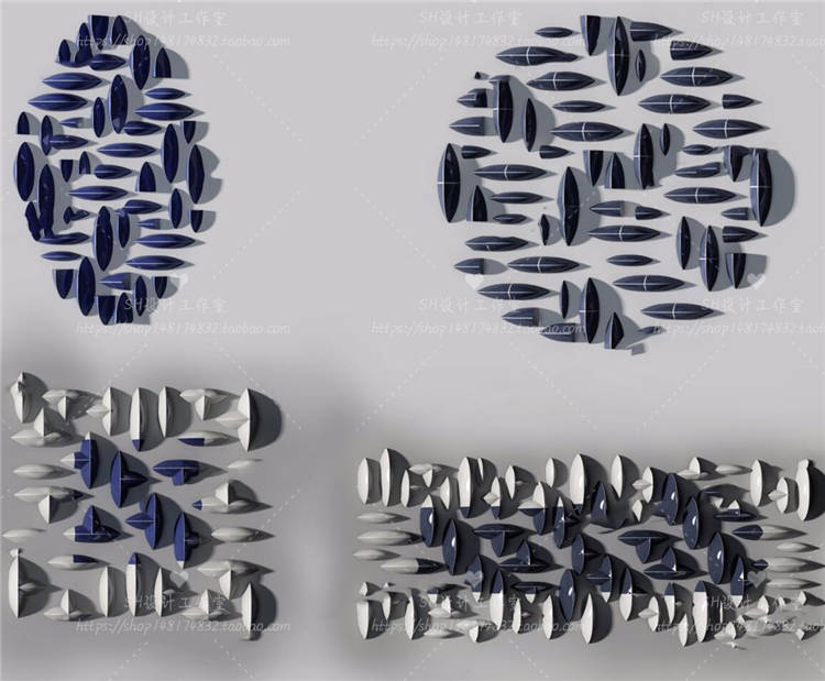 墙饰挂件3Dmax模型 (5)-1