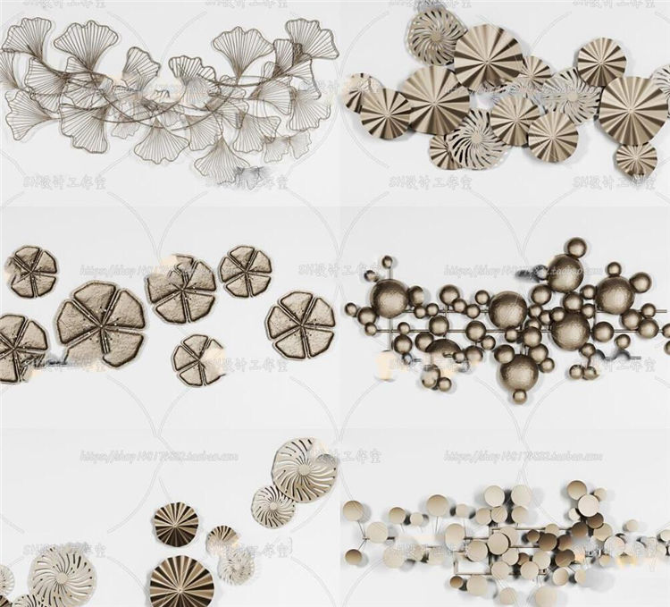 墙饰挂件II 3Dmax模型 (6)-1