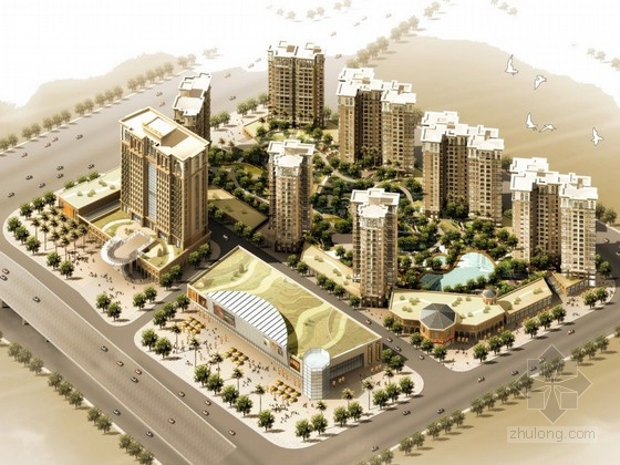 [广东]欧式风格高层住宅区规划及单体设计方案文本-1
