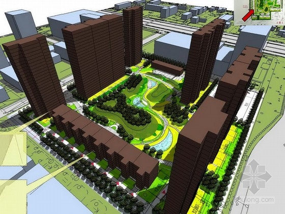 [北京]大型住宅区规划及单体设计方案文本-1