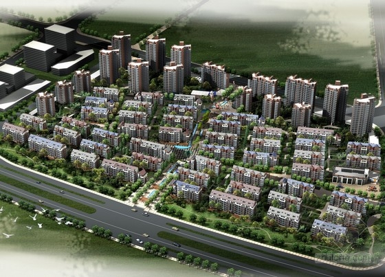 [宁波]某住宅区规划及单体设计方案文本（含CAD）-1