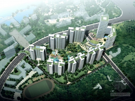 [广东]现代风格住宅区规划及单体设计方案文本（含cad）-1