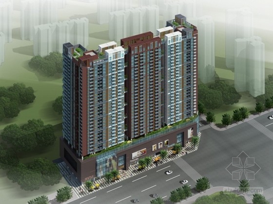 [深圳]某三十层商业综合楼设计方案文本（含CAD）-1