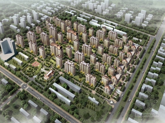 [吉林]现代风格住宅区建筑规划设计方案文本-1