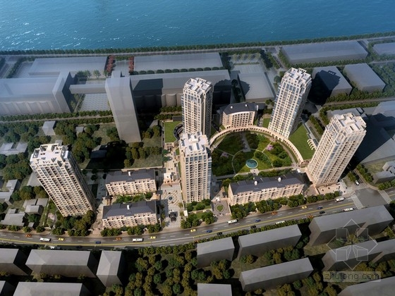 [上海]高层住宅区规划及单体方案文本-1