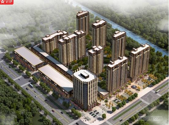 [江苏]新中式风格高层住宅区规划设计方案文本-1